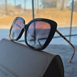Burberry Black and Tan Sunglasses